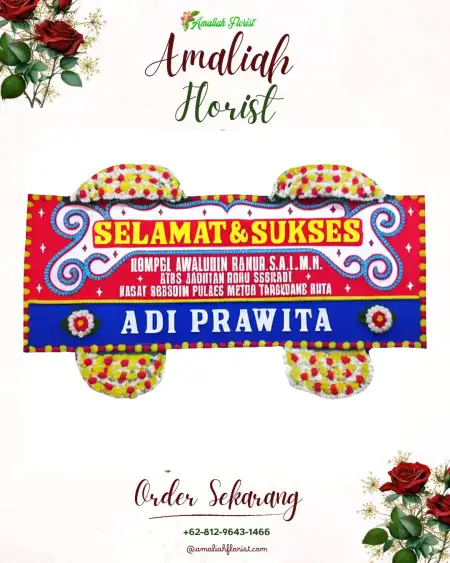 Papan Bunga Ucapan Selamat Purwadana
